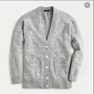 J.Crew Alpaca Boyfriend Cardigan Sweater – XXS – Luxe Soft Brushed Yarn